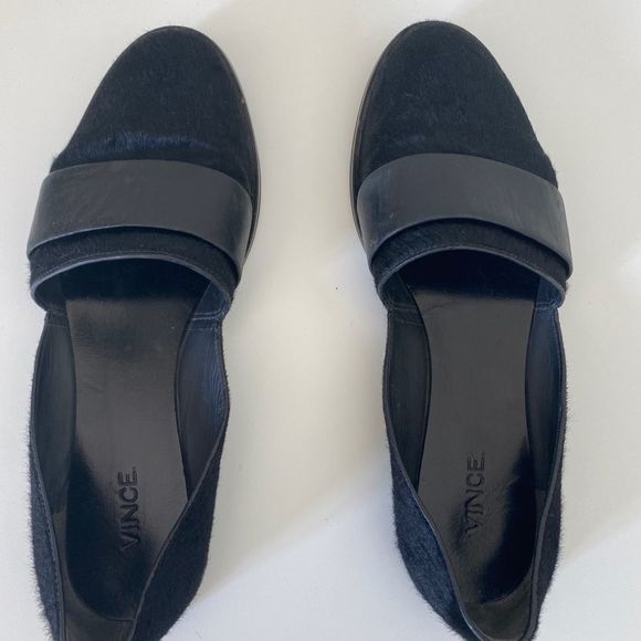 VINCE Mason (Maxon) Black Genuine Calf Hair Flats - Picture 15 of 15